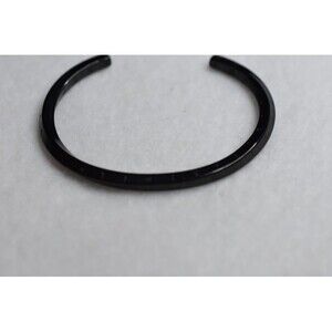 NIB XUANPI Engraved Markings Black Metal Cuff Unisex Goth Punk  6" Bracelet